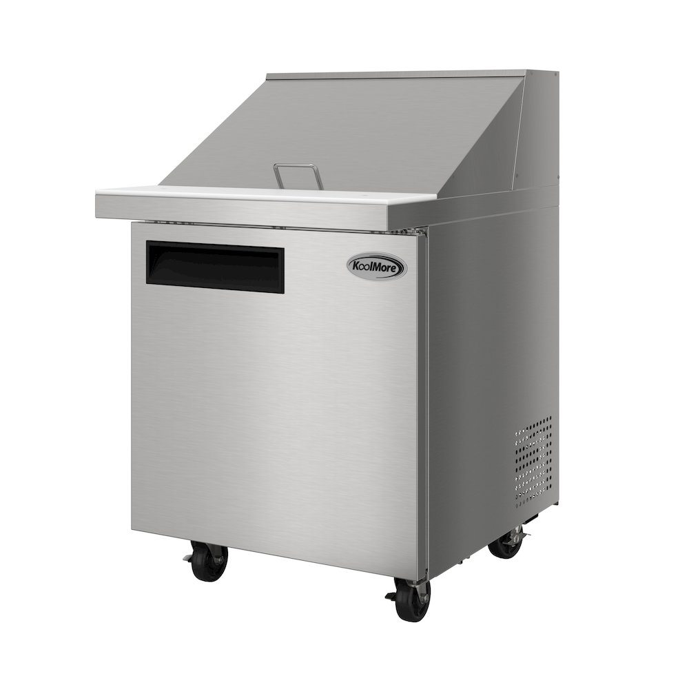 27" 1Door Refrigerated Mega Salad and Sandwich Prep Table, 12 Pan Capacity. Picture 7