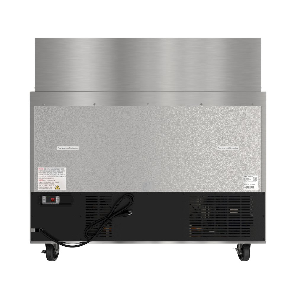 46" 2 Door Refrigerated Mega Salad and Sandwich Prep Table, 18 Pan Capacity. Picture 9