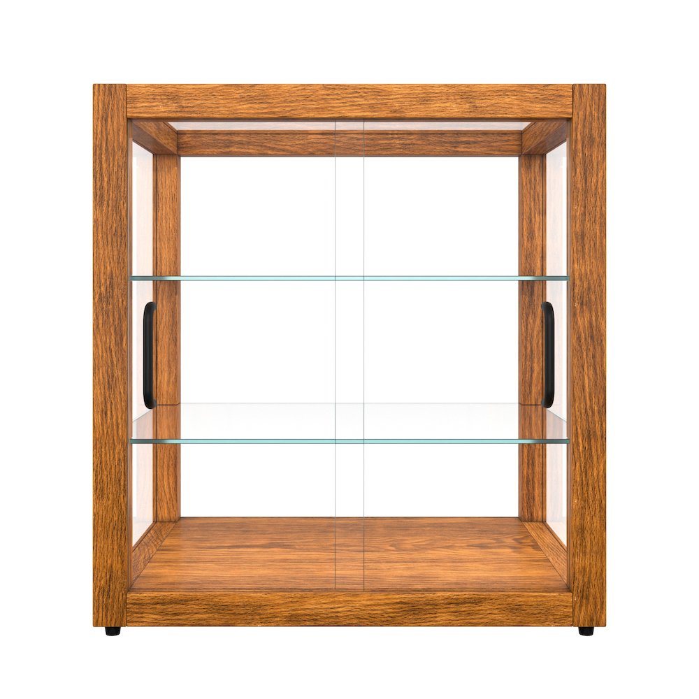 20 In. 3-Tier Artisan Light Wooden Bakery Square Display case, 2.5 cu. ft.. Picture 7
