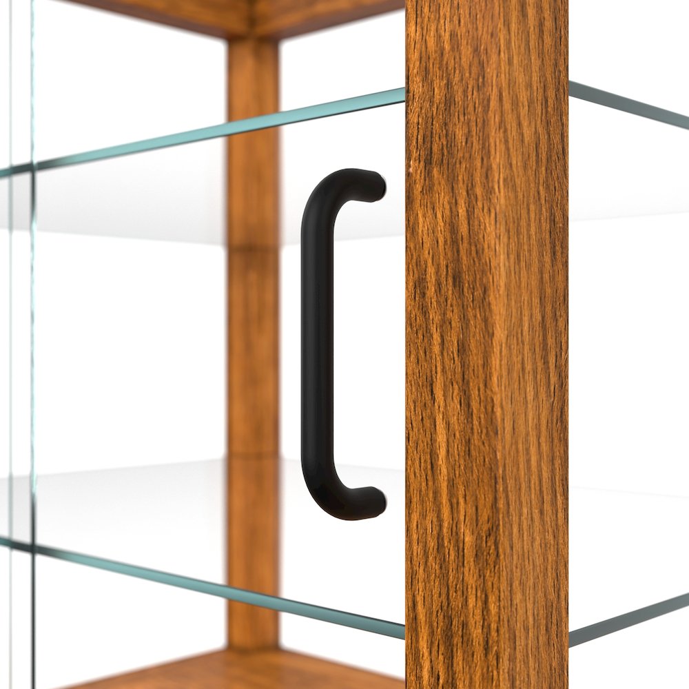 20 In. 3-Tier Artisan Light Wooden Bakery Square Display case, 2.5 cu. ft.. Picture 13