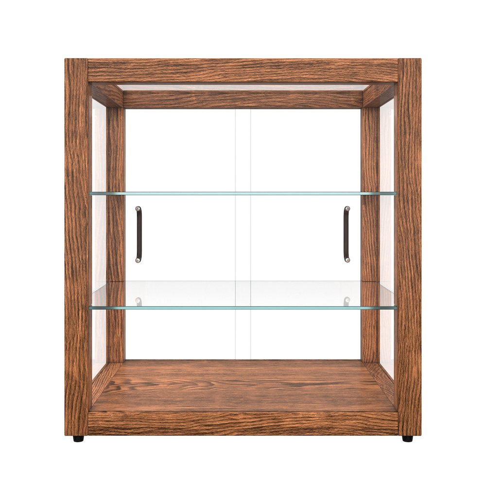 20 In. 3-Tier Artisan Dark Wooden Bakery Square Display case, 2.5 cu. ft.. Picture 12