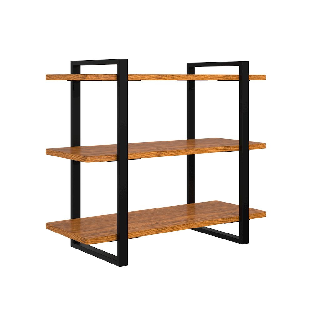 28 In. 3-Tier Supermarket Wooden Display Rack. Picture 8