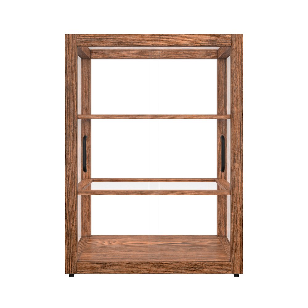 21 In. Artisan Upright Dark Wooden Bakery Display Case 3.5 Cu. ft.. Picture 7