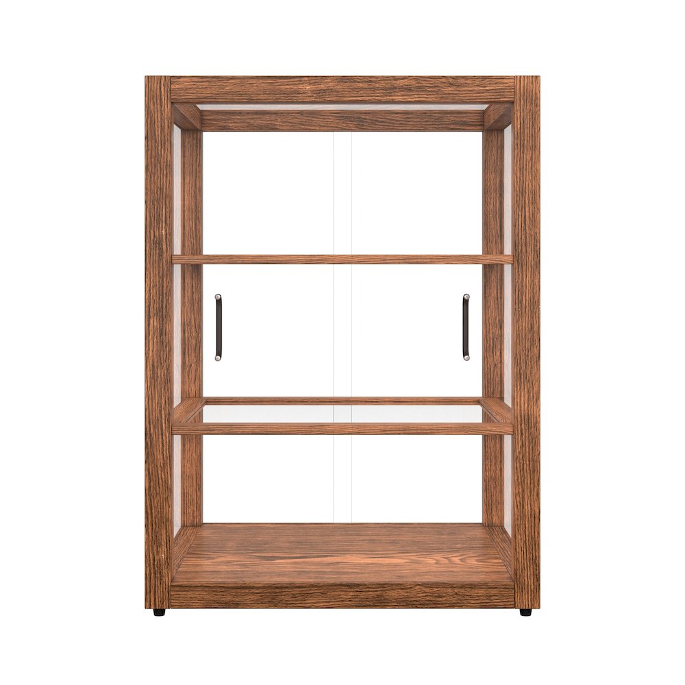21 In. Artisan Upright Dark Wooden Bakery Display Case 3.5 Cu. ft.. Picture 12