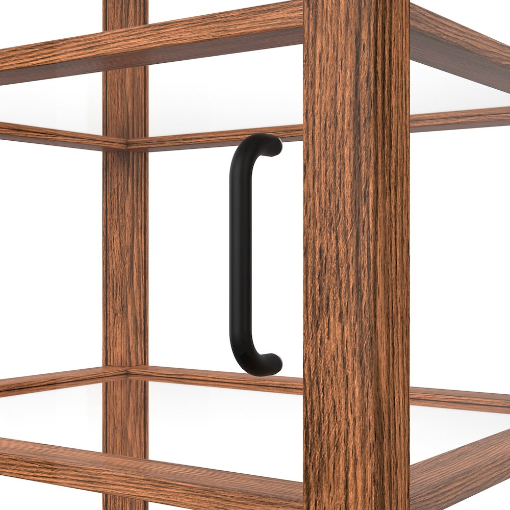 21 In. Artisan Upright Dark Wooden Bakery Display Case 3.5 Cu. ft.. Picture 13