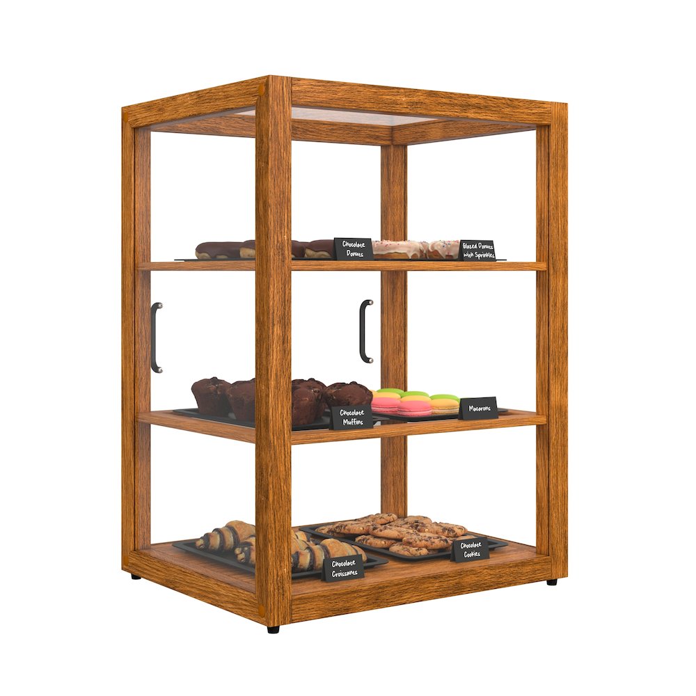 21 In. Artisan Upright Light Wooden Bakery Display Case 3.5 Cu. ft.. Picture 5