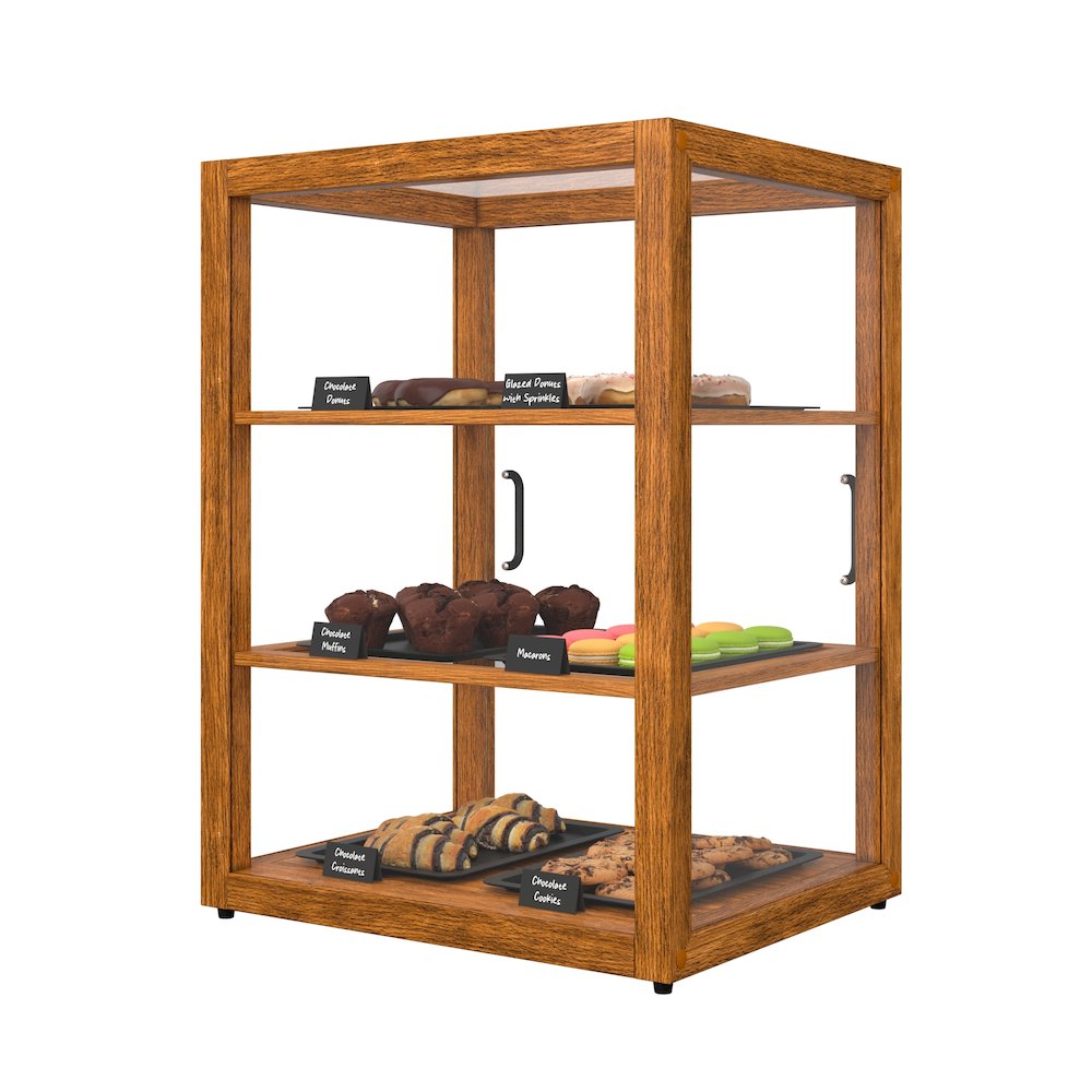 21 In. Artisan Upright Light Wooden Bakery Display Case 3.5 Cu. ft.. Picture 6