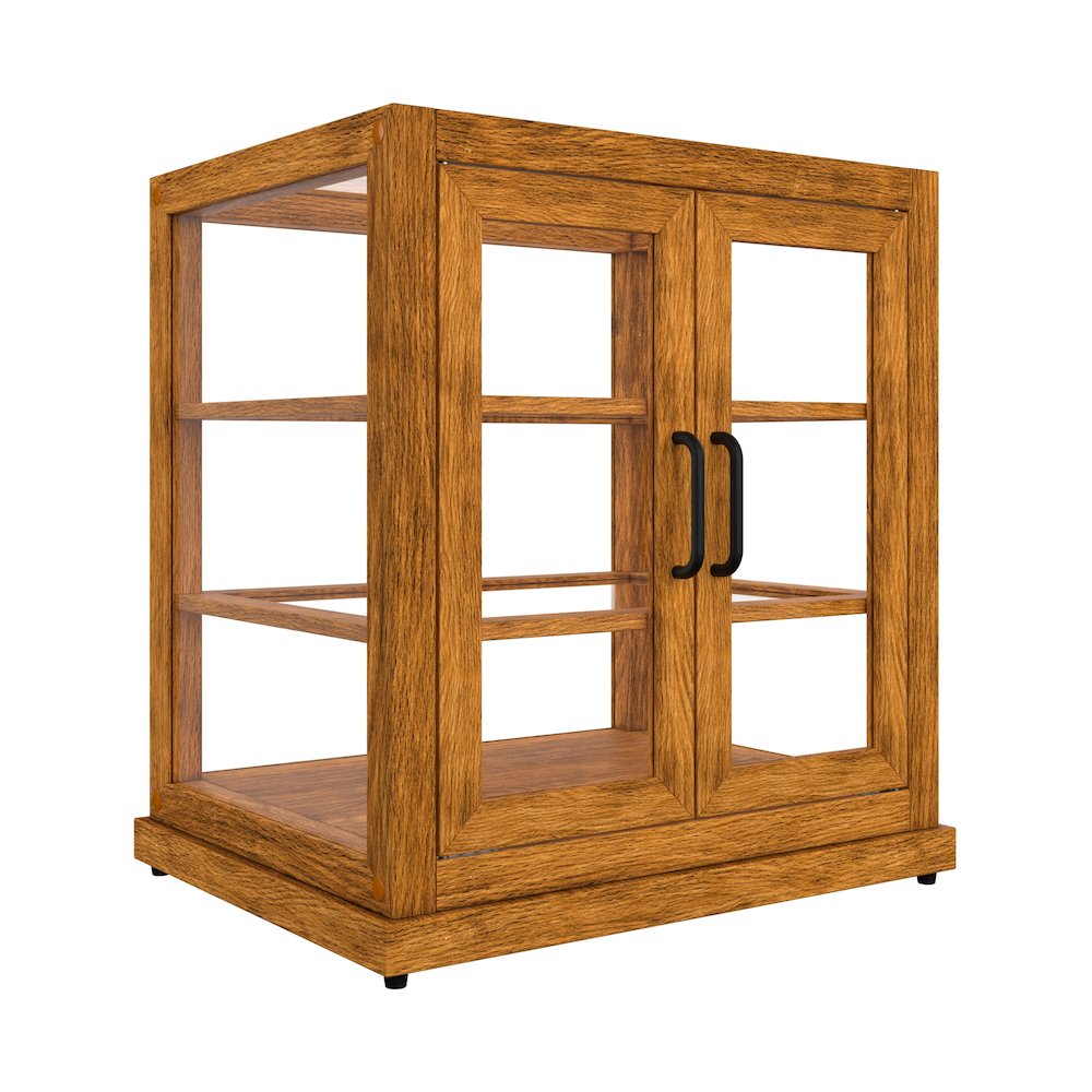 25 In. Artisan Wooden Bakery Display Upright Case 4 Cu ft, light color. Picture 8