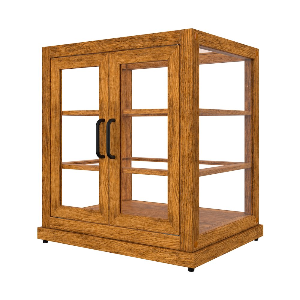 25 In. Artisan Wooden Bakery Display Upright Case 4 Cu ft, light color. Picture 10