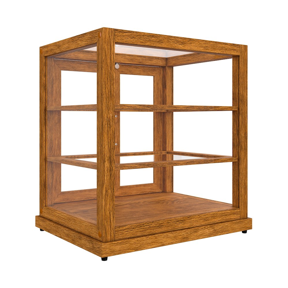25 In. Artisan Wooden Bakery Display Upright Case 4 Cu ft, light color. Picture 13