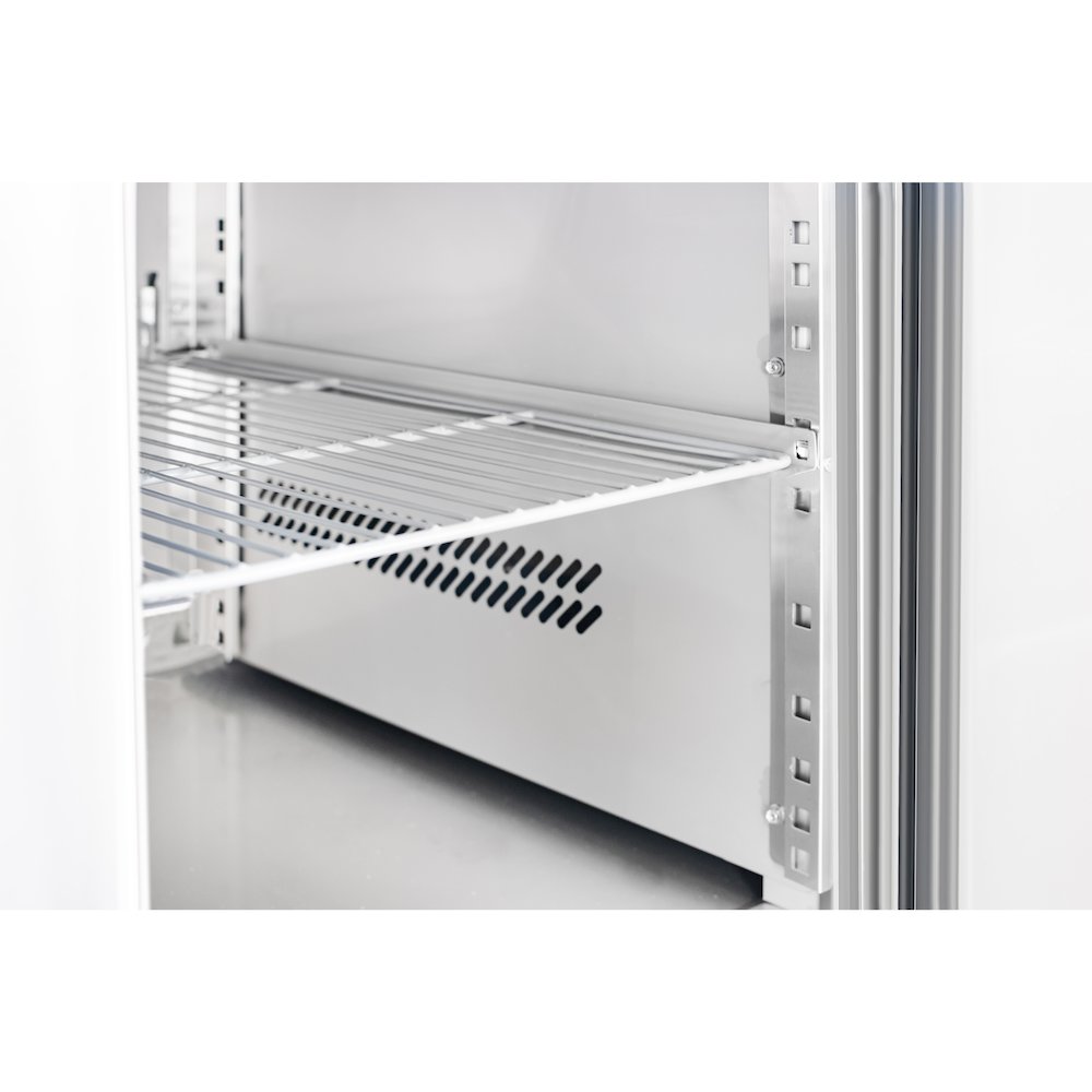 59 in. Commercial Refrigerated Granite Top Pizza Prep Station in Stainless Steel. Picture 5