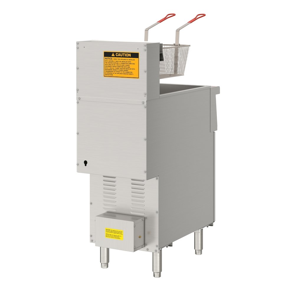 40 lb. Commercial Electric Floor Deep Fryer, 240V 3-Phase in Stainless-Steel. Picture 12