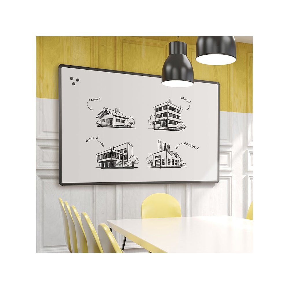 Magnetic Marker Boards - 48" (4 ft) W x 48" (4 ft) H - PVC Surface. Picture 4