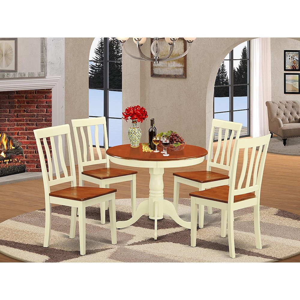 5  PC  small  Kitchen  Table  and  Chairs  set-Kitchen  Table  plus  4  Kitchen  Dining  Chairs. Picture 4