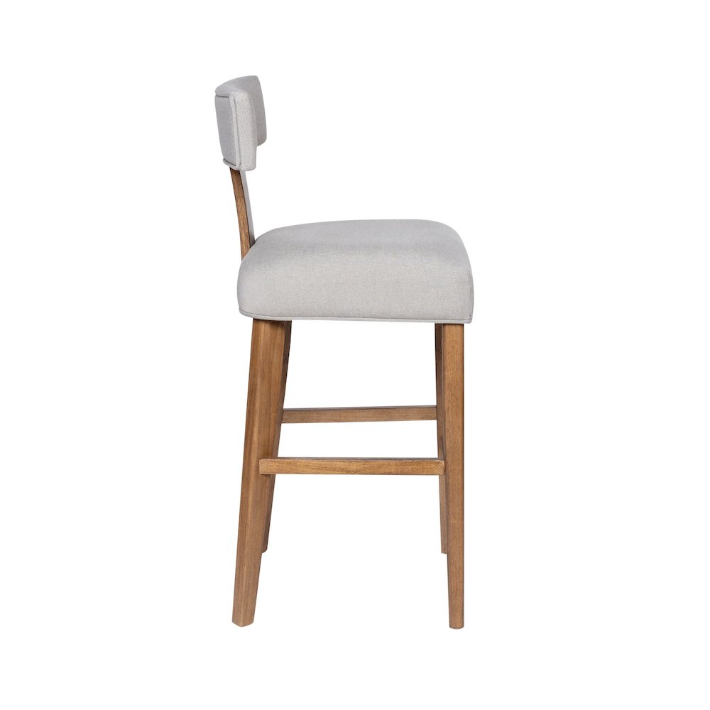 Thalia T-Back Bar Stool with Fully Upholstered Cushion. Picture 8
