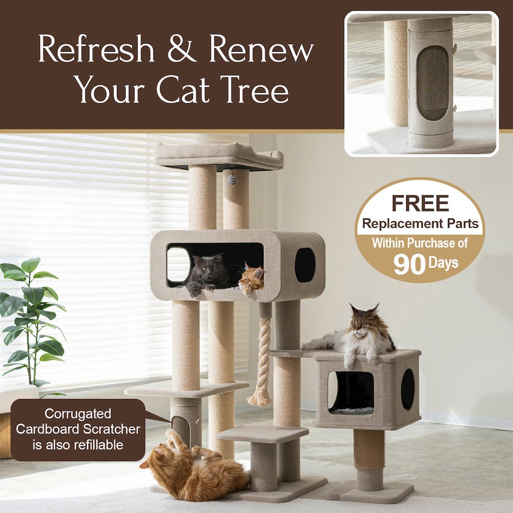 71” Grand Maine Coon Cat Tree – Ontario. Picture 8