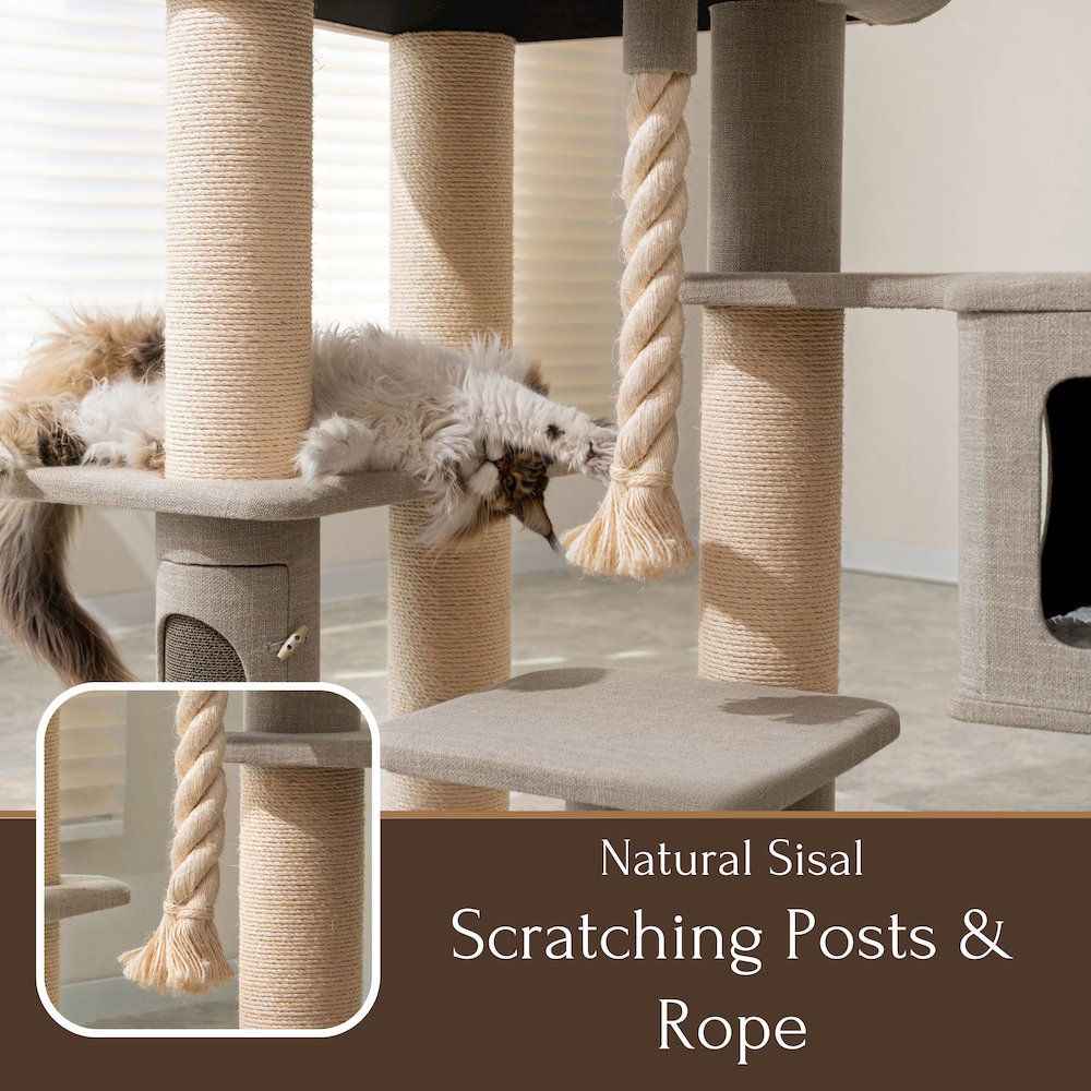 71” Grand Maine Coon Cat Tree – Ontario. Picture 5