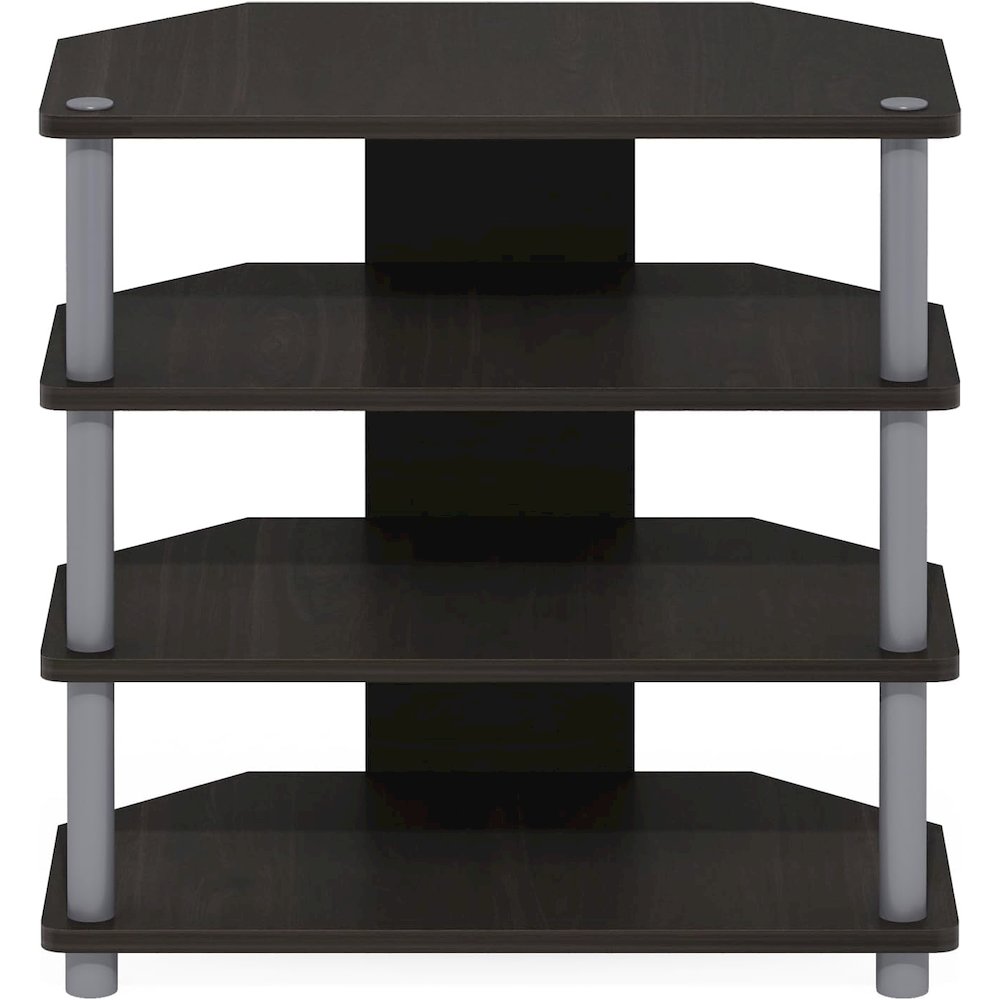 Turn-N-Tube Easy Assembly 4-Tier Petite TV Stand, Espresso. Picture 3