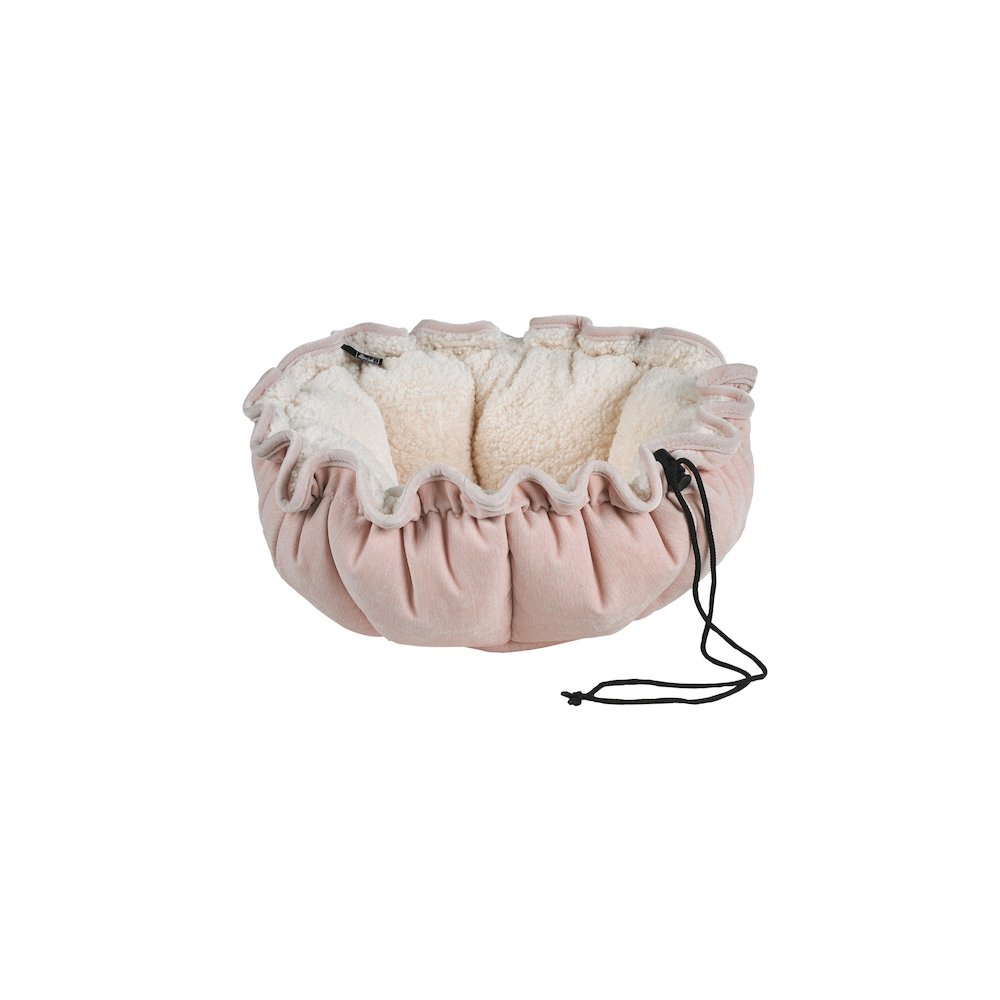 Buttercup Bed For Dogs in Blush Fabric Finish Size - SML (24"). Picture 1