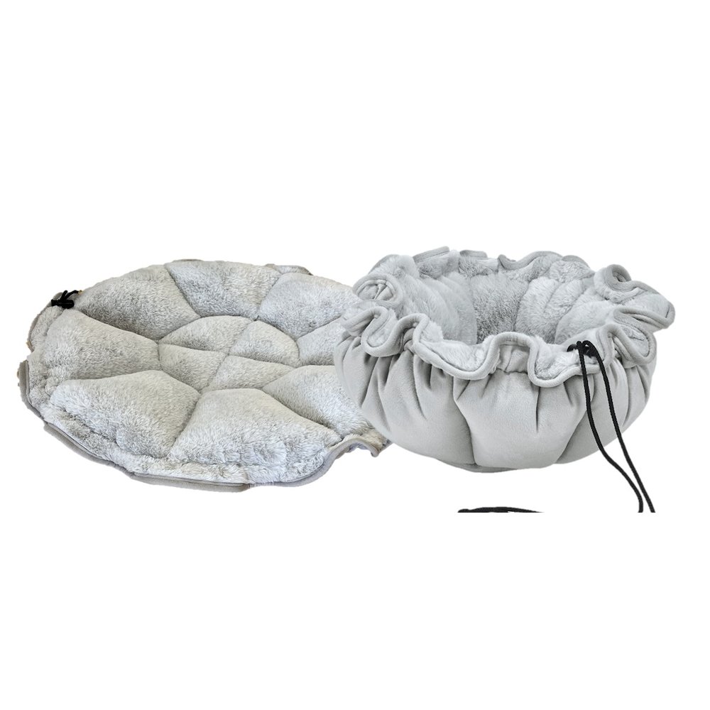 Buttercup Bed For Dogs in Blush Fabric Finish Size - SML (24"). Picture 2