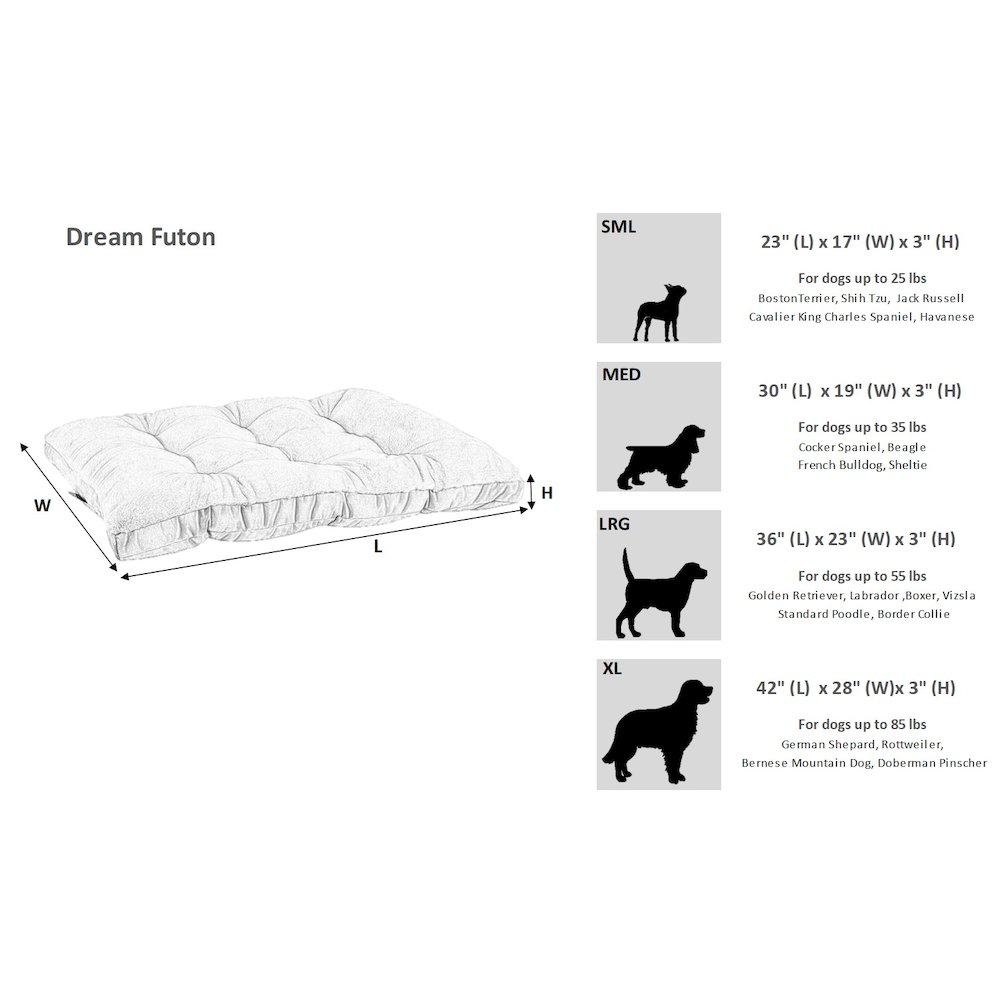 Dream FutonBed For Dogs in Galaxy Fabric Finish Size - SML. Picture 9