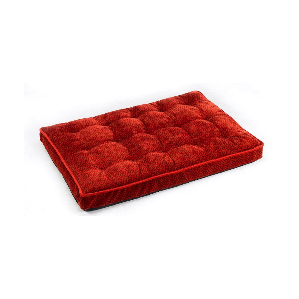 Luxury Crate Mattress For Dogs in Cherry Bones  Fabric Finish Size - SML. Picture 1