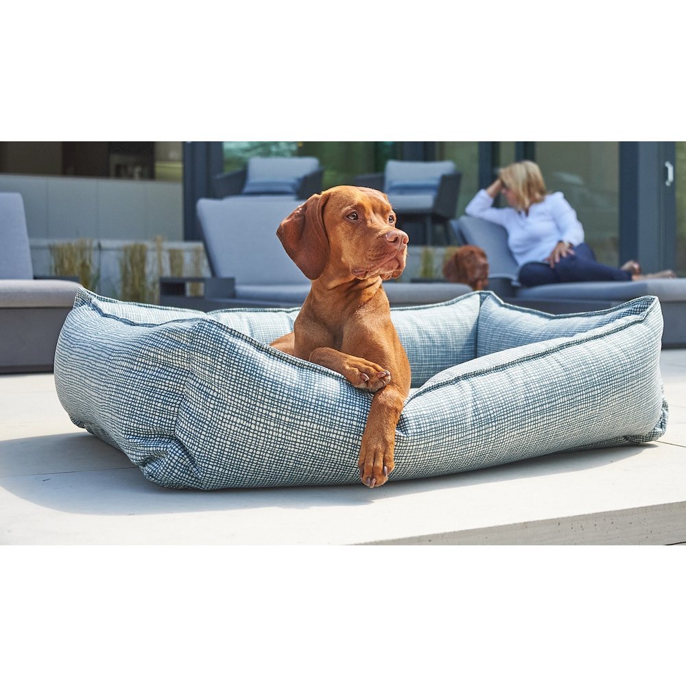 Urban Lounger Bed For Dogs in Ash Fabric Finish Size - SML. Picture 4