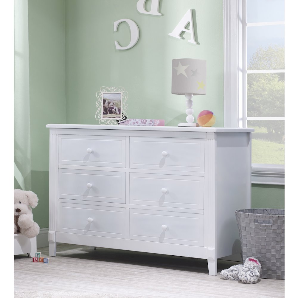 Sorelle Berkley Double Dresser,White Color. Picture 2