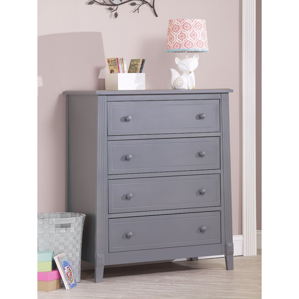 Sorelle Berkley 4 Drawer Chest,Gray Color. Picture 2