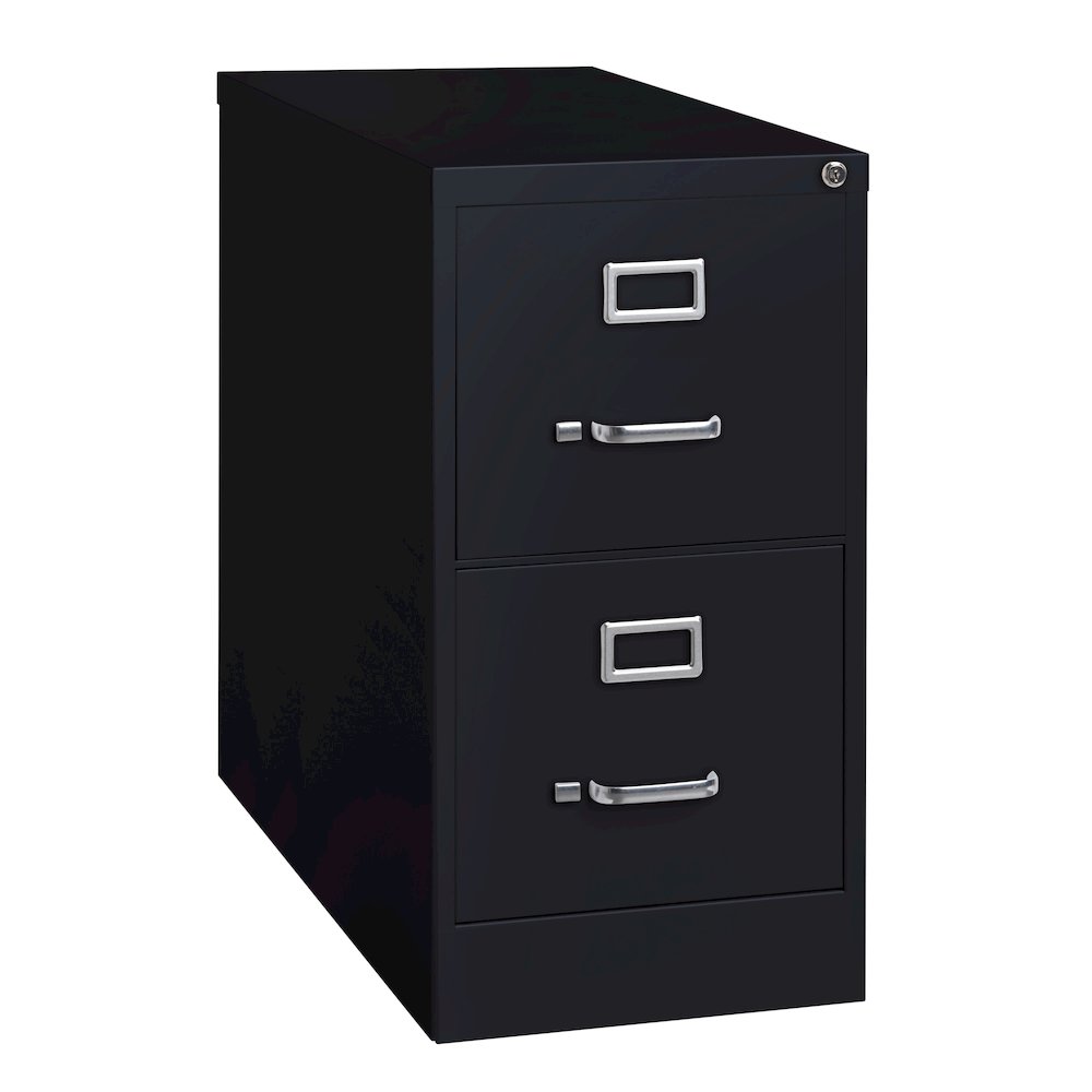 Hirsh 26.5" Deep 2 Drawer Vertical File Cabinet, Commercial Grade, Black. Picture 13