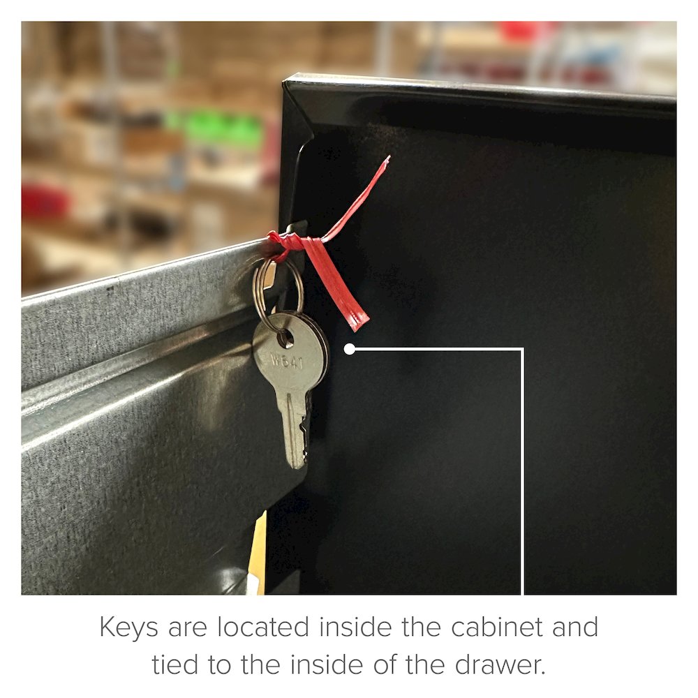 Hirsh 26.5" Deep 2 Drawer Vertical File Cabinet, Commercial Grade, Black. Picture 4