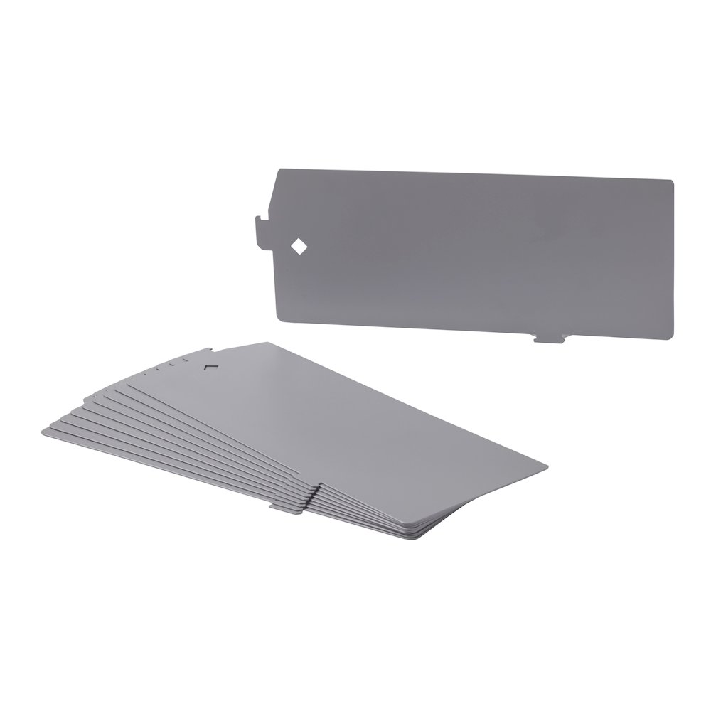 Hirsh Lateral Divider Kit, 10-pack, Platinum Gray. Picture 2