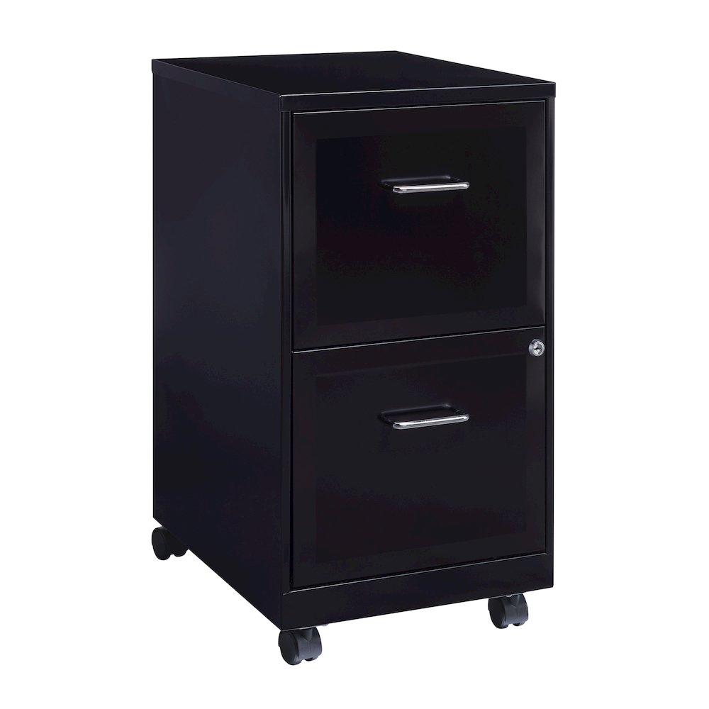 Space Solutions 18" Deep 2 Drawer Vertical File Cabinet, Black. Picture 24