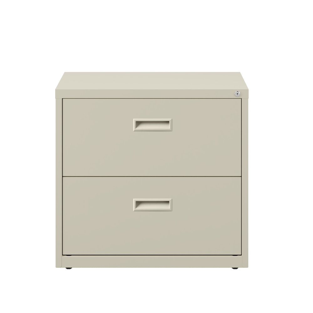 Hirsh 30 inch Wide 2 Drawer Lateral File Cabinet for Home or Office, Putty. Picture 1