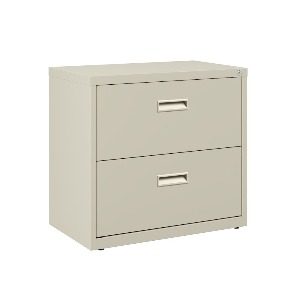Hirsh 30 inch Wide 2 Drawer Lateral File Cabinet for Home or Office, Putty. Picture 7