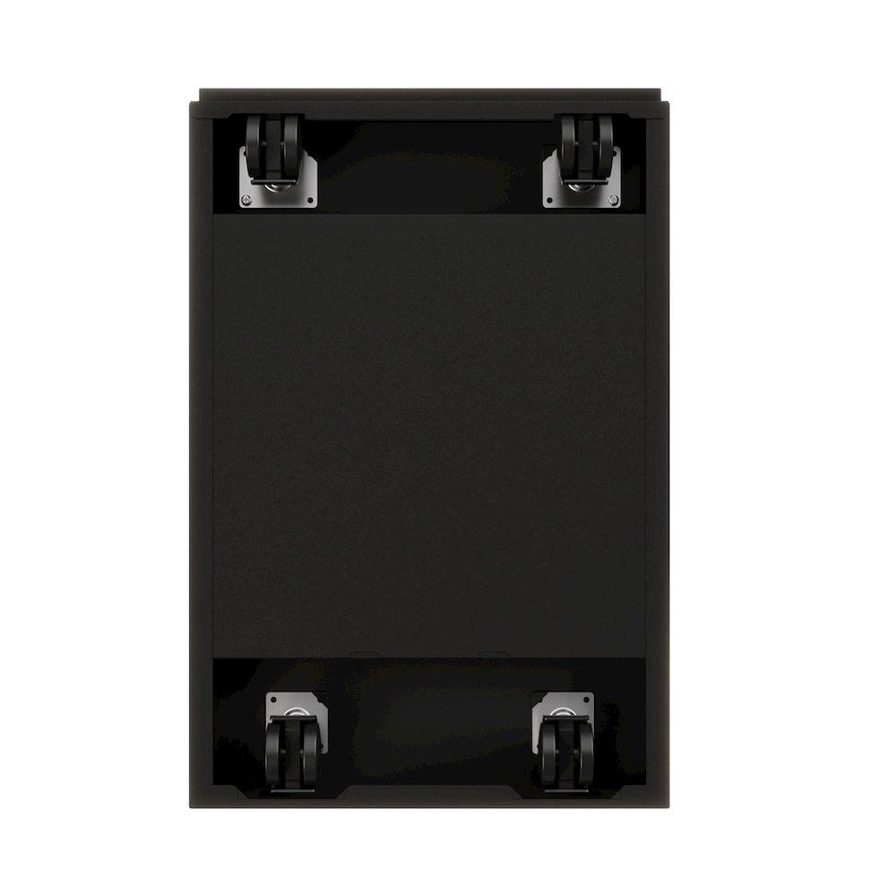 Hirsh 23" Deep Mobile Pedestal File Cabinet 2 Drawer File-File, Black. Picture 4