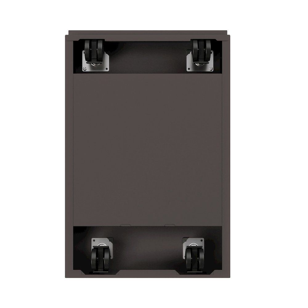 Hirsh 20" Deep Mobile File Cabinet 2 Drawer, Medium Tone Brown. Picture 6