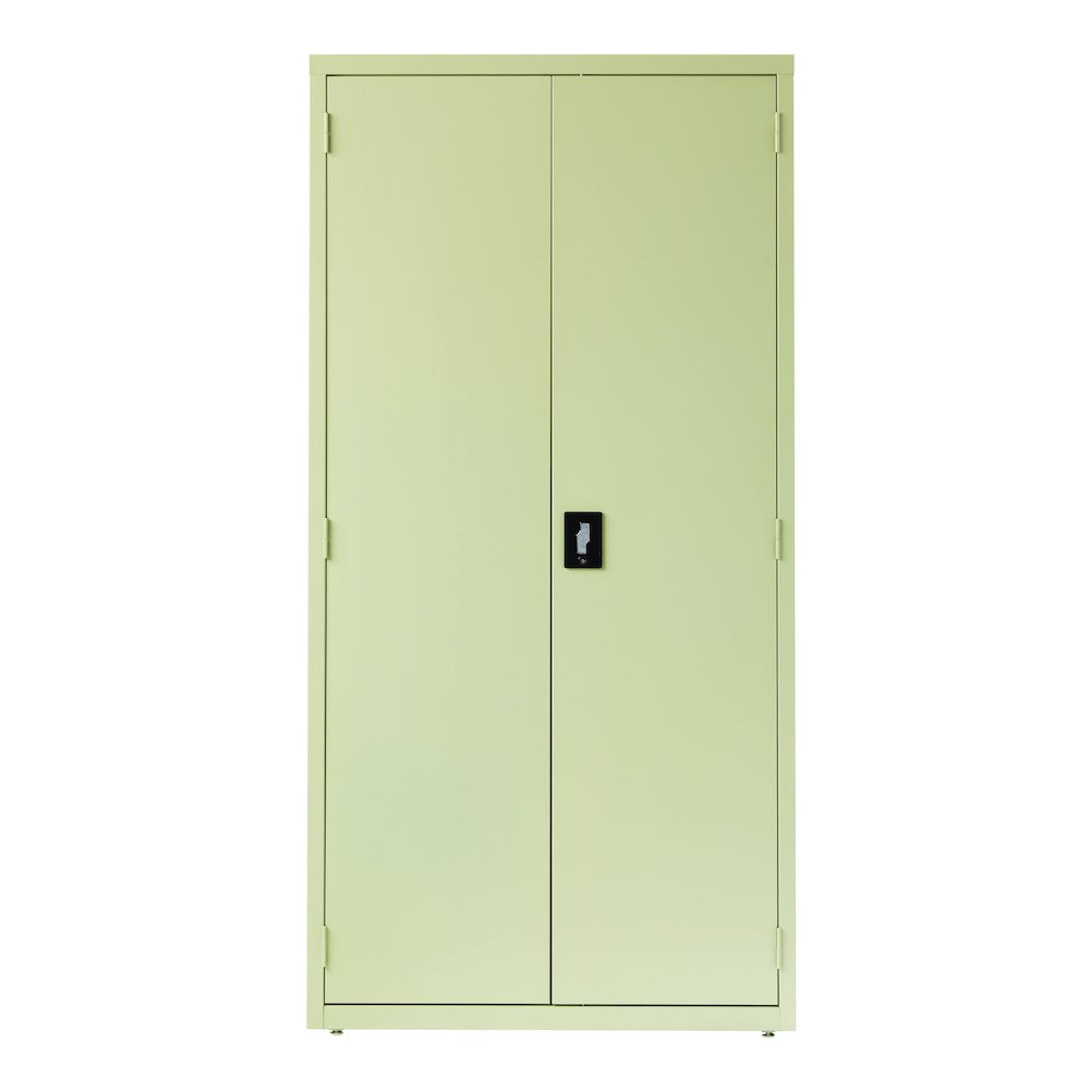Hirsh Welded Steel Storage Cabinet with 4 Shelves, 18"Dx36"Wx72"H, Putty. Picture 4