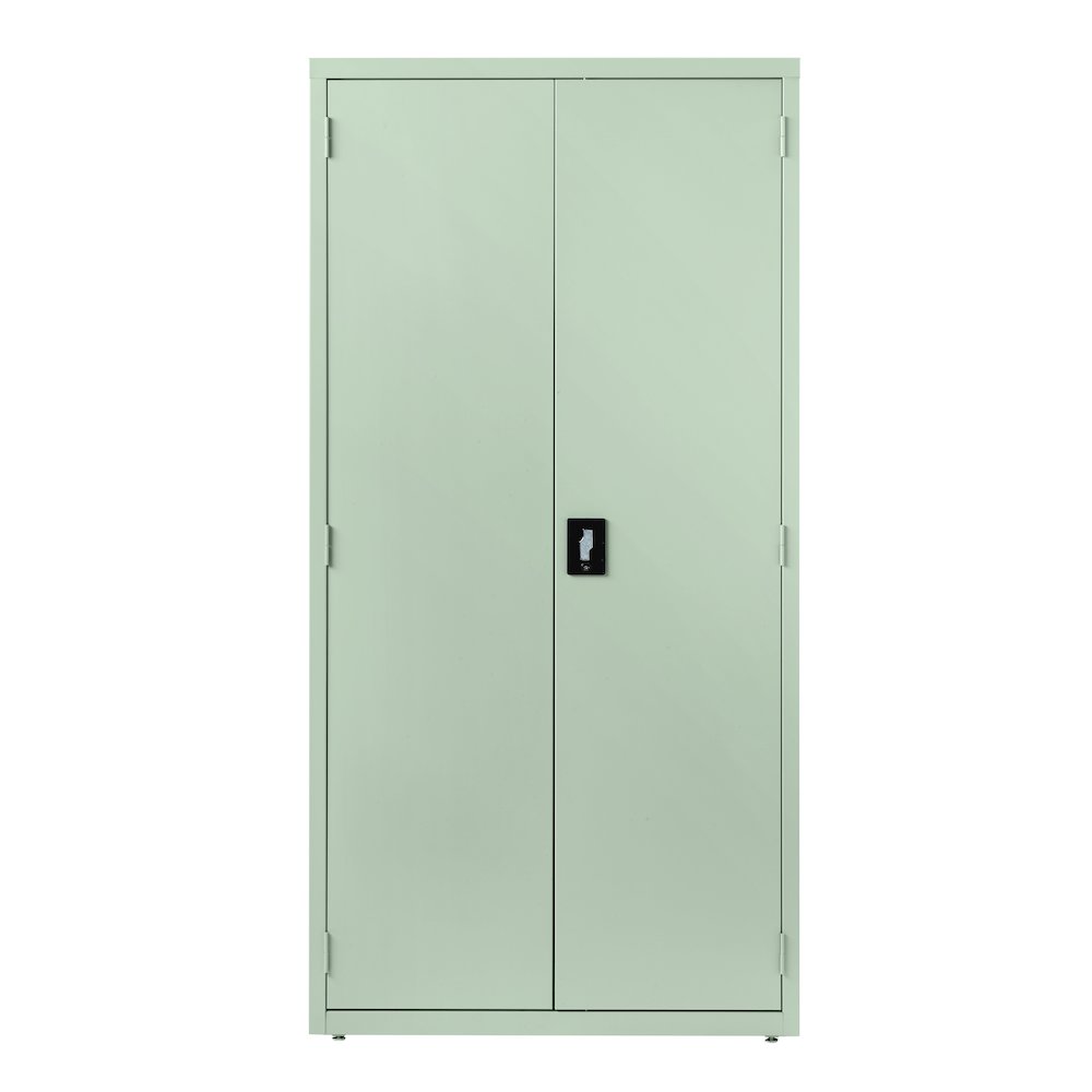 Hirsh Welded Steel Storage Cabinet 4 Shelves, 24"Dx36"Wx72"H, Light Gray. Picture 4