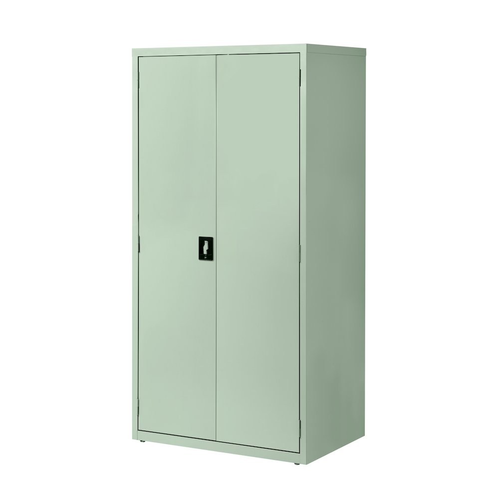 Hirsh Welded Steel Storage Cabinet 4 Shelves, 24"Dx36"Wx72"H, Light Gray. Picture 5