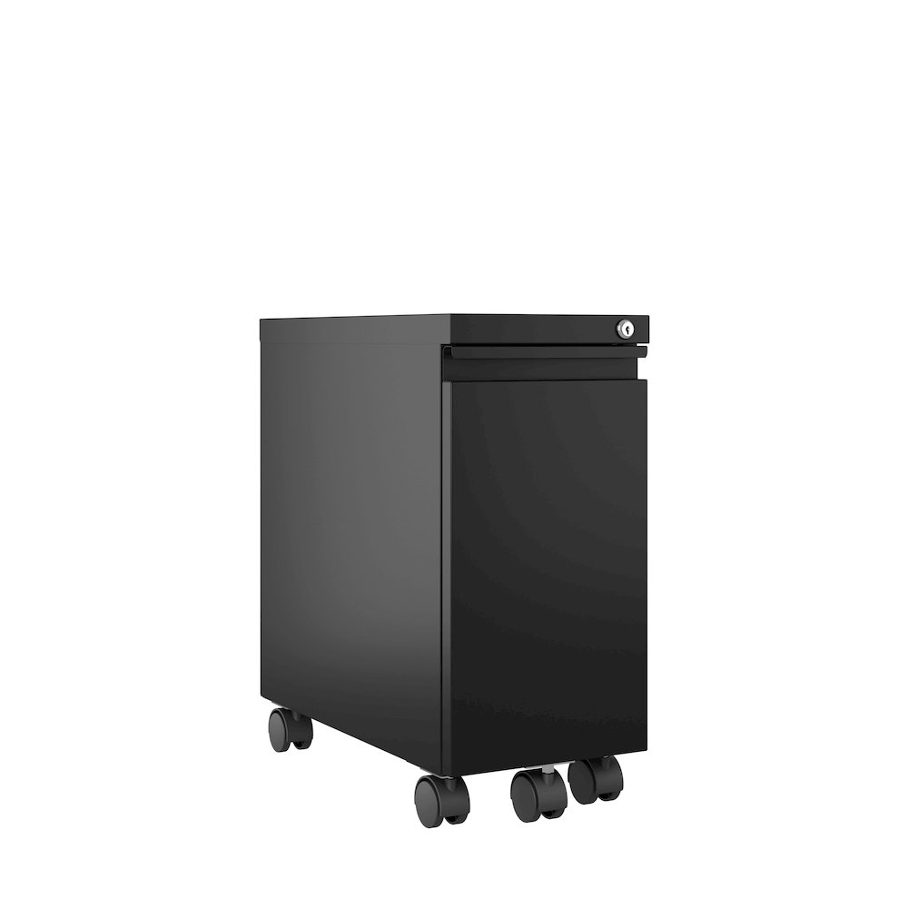 Hirsh 20" Deep Mobile Zip File Cabinet 2 Drawer, Black. Picture 15