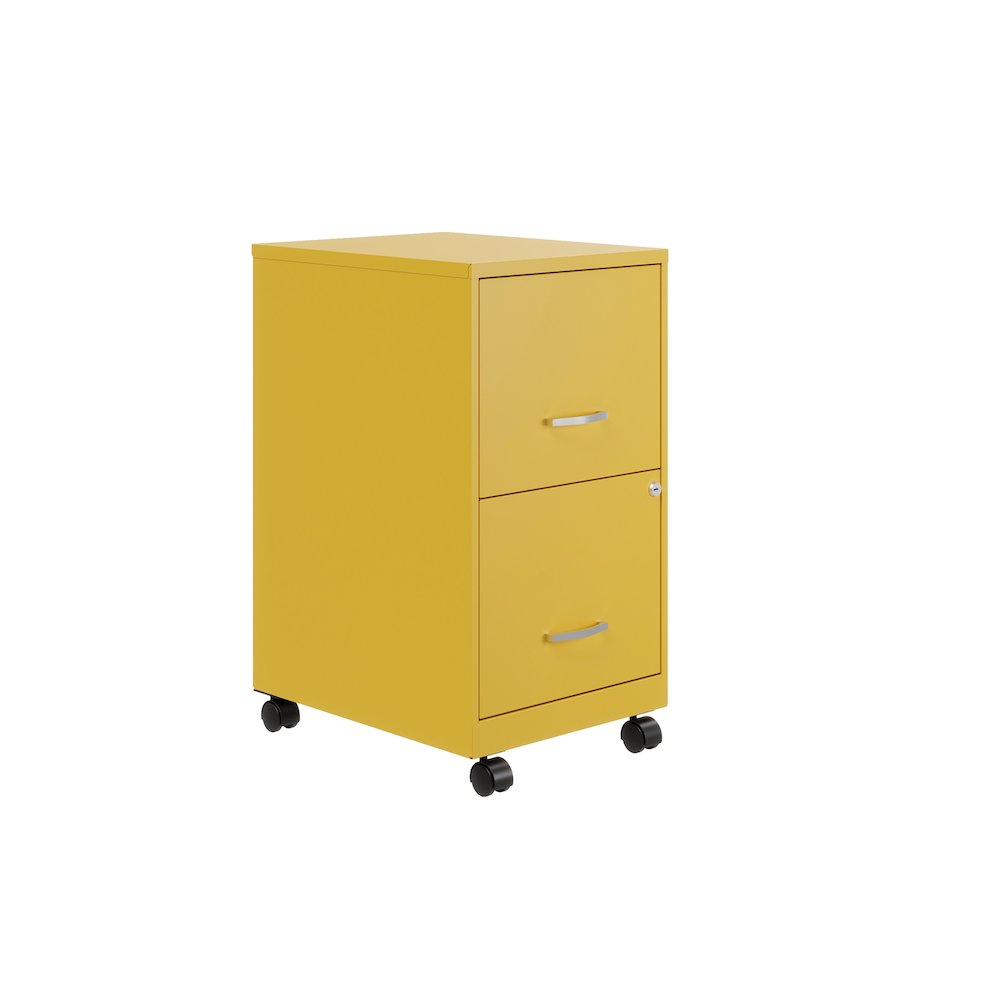 Space Solutions 18" Deep 2 Drawer Vertical File Cabinet, Goldfinch. Picture 18