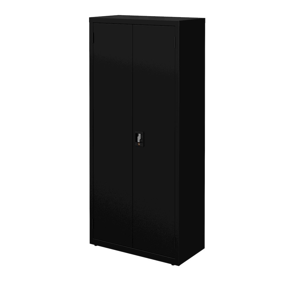 Hirsh Welded Steel Storage Cabinet with 4 Shelves, 15"Dx30"Wx66"H, Black. Picture 4