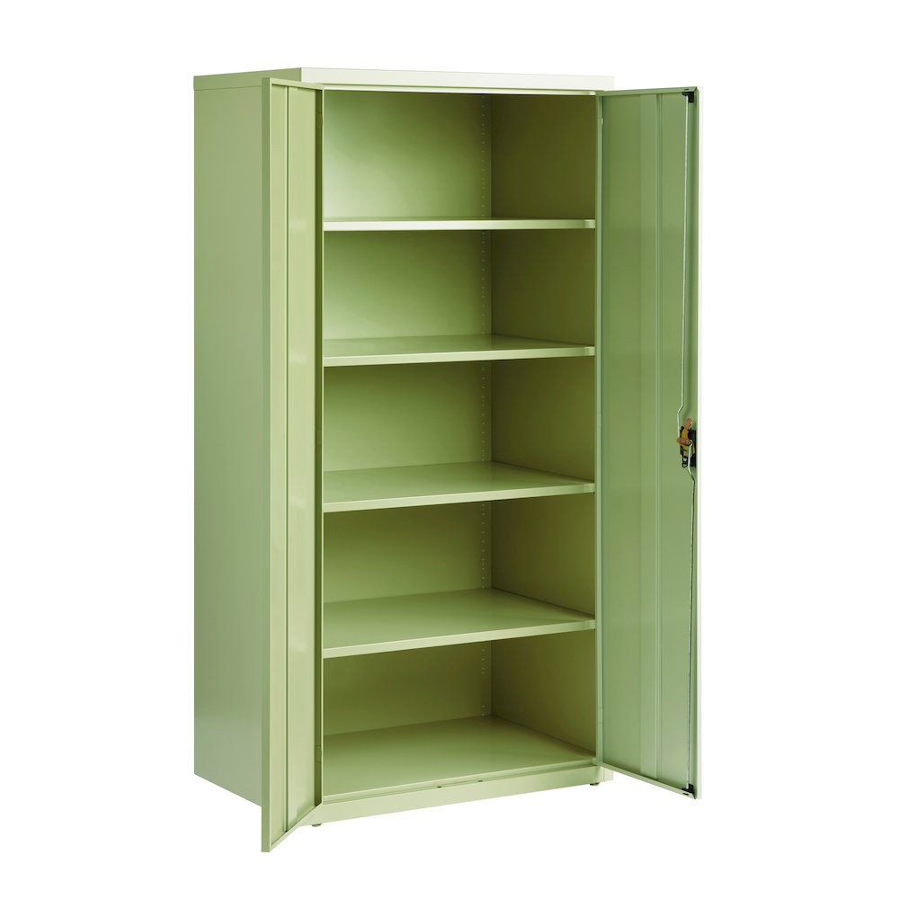 Hirsh Welded Steel Storage Cabinet 4 Adjustable Shelves, 24"Dx36"Wx72"H, Putty. Picture 5