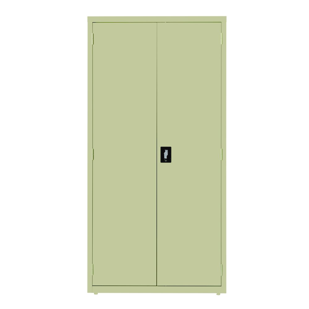 Hirsh Welded Steel Storage Cabinet 4 Adjustable Shelves, 24"Dx36"Wx72"H, Putty. Picture 3