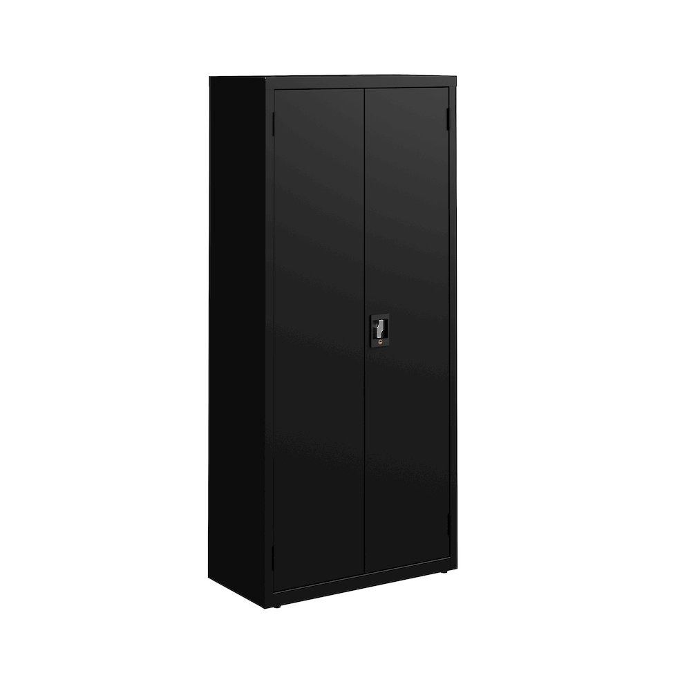 Hirsh Welded Steel Storage Cabinet with 4 Shelves, 15"Dx30"Wx66"H, Black. Picture 1