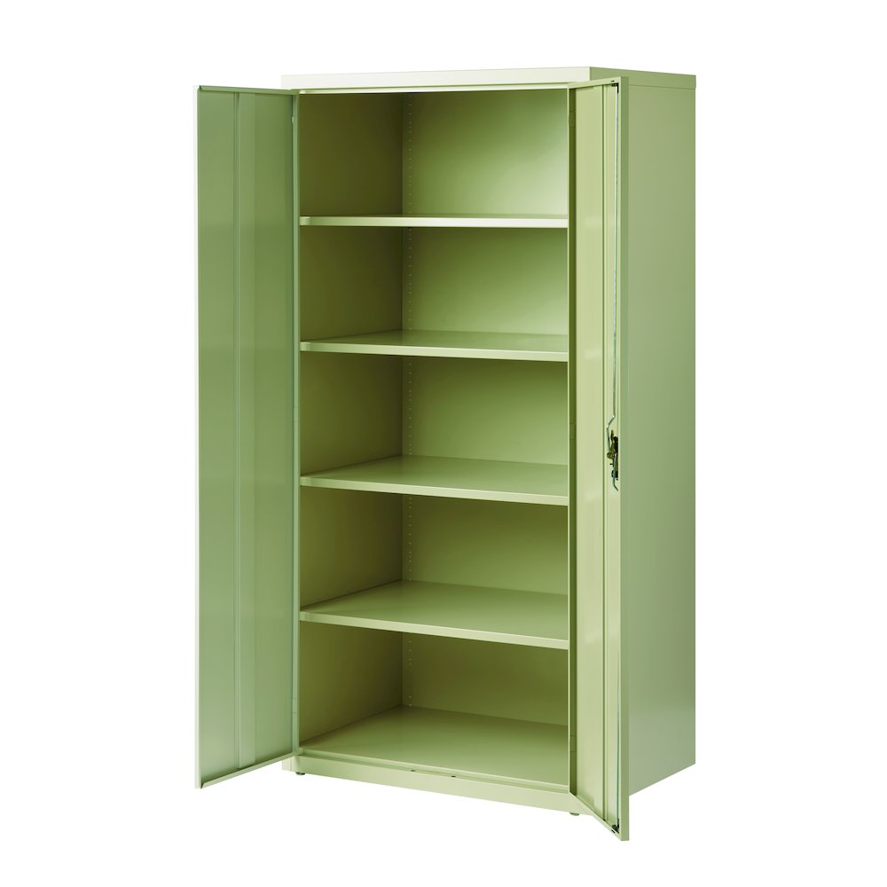 Hirsh Welded Steel Storage Cabinet 4 Adjustable Shelves, 24"Dx36"Wx72"H, Putty. Picture 6