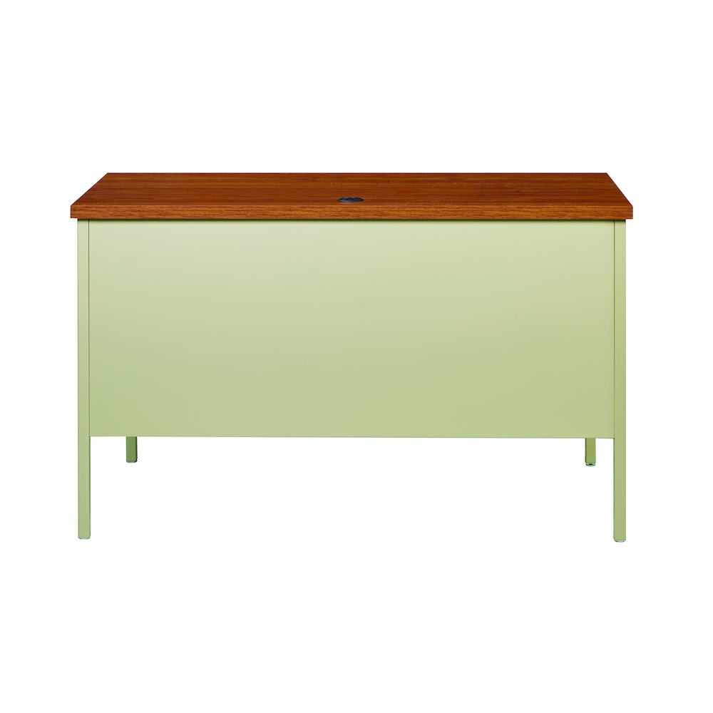 Hirsh Right Hand File Office Desk 24Dx45W, Putty/Oak. Picture 5