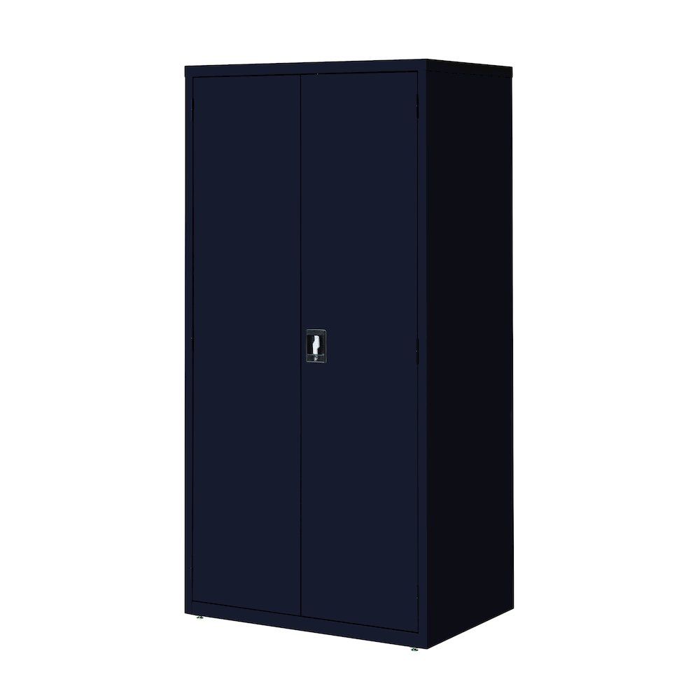 Hirsh Welded Steel Storage Cabinet 4 Adjustable Shelves, 24"Dx36"Wx72"H, Black. Picture 4