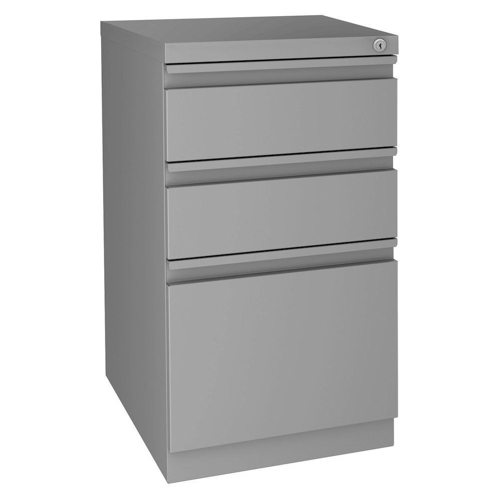 Hirsh Modern Teacher's Desk, Arctic Silver / Weathered Charcoal. Picture 7